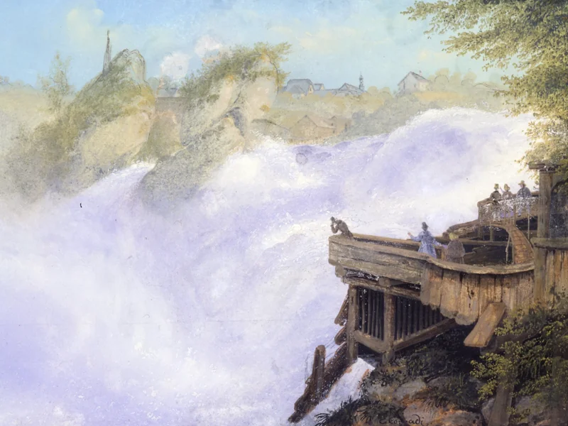 1813-Konrad Corradi - Il fiume Buller vicino a Westport